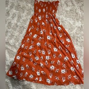 Shein Shirred maxi dress